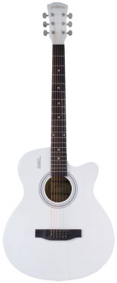 Акустическая гитара Elitaro E4010C белого цвета