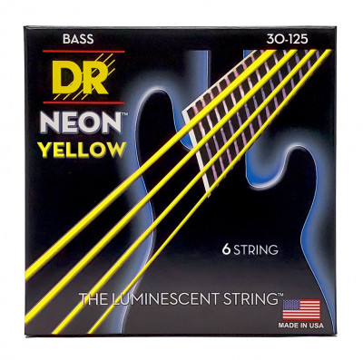 Комплект струн для 6-струнной бас-гитары DR NYB6-30, 30-125
