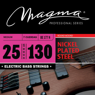 Комплект струн для 7-струнной бас-гитары 25-130 Magma Strings BE177N