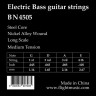 FLIGHT BN4505, Medium, 45-105-струны для 4-струнной бас-гитары