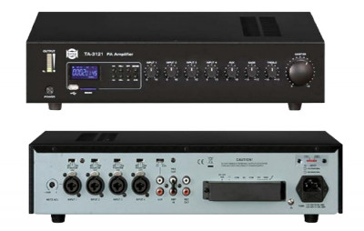 SHOW TA-3121 трансляционная система 120 Вт 25/70/100В, 4Line/mic+2AUX, MP3 плеер