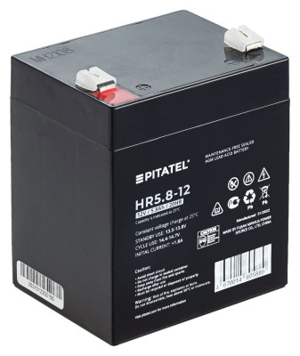 Аккумулятор для ИБП Pitatel HR5.8-12, 12V 5.8Ah