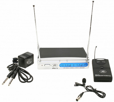 Peavey PV-1 V1 BL 214.500 МГц радиосистема универсальная с петличным микрофоном