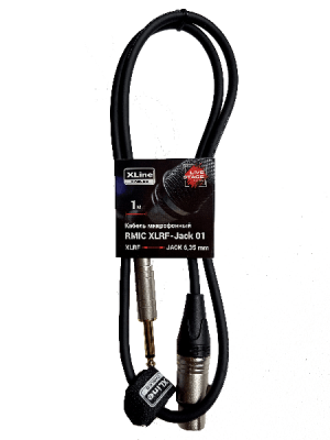 Xline Cables RMIC XLRF-JACK 01 Кабель микрофонный XLR 3 pin female - JACL 6.3 mono, 1м