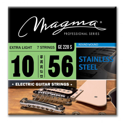 Комплект струн для 7-струнной электрогитары 10-56 Magma Strings GE220S