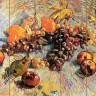 Картина по номерам на дереве 40х50 Натюрморт с яблоками и виноградом (29 красок)