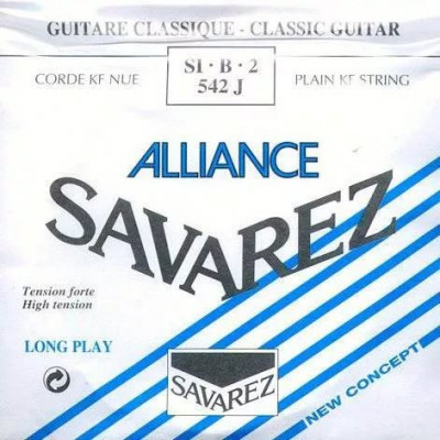 2-я струна для классических гитар SAVAREZ 542 J ALLIANCE (B-28) сильного натяжения