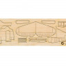 Сборная деревянная модель Самолет U.S. Hellcat. Guillows 1/48