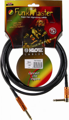 KLOTZ TM-R0600 готовый инструментальный кабель T.M. Stevens Funkmaster, длина 6м, моно Jack KLOTZ - моно Jack KLOTZ(угловой), ко
