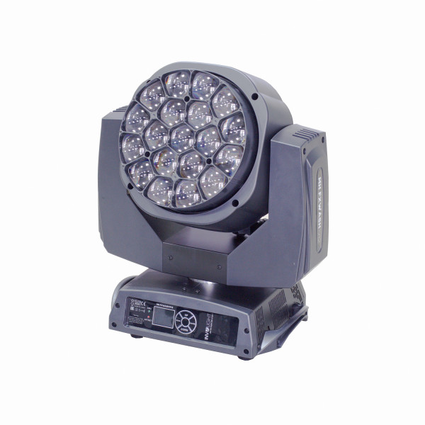 Involight MH FXWASH1912 - LED вращающаяся голова 19x12 Вт RGBW 4в1, зум 4°-60°