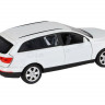 Машина "АВТОПАНОРАМА" Audi Q7, белый, 1/32, свет, звук, инерция, в/к 17,5*13,5*9 см