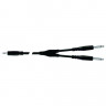 Proel BULK505LU3 - инсертный кабель, 3.5 джек стерео <-> 2 x 6.3 джек моно - 3м
