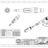 Amphenol TS3PJ - 1/4” (6.35мм) стерео штекер, кабельный зажим Jaws