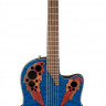 Ovation CE44P-8TQ Celebrity Elite Plus Mid Cutaway Trans Blue Quilt Maple электроакустическая гитара